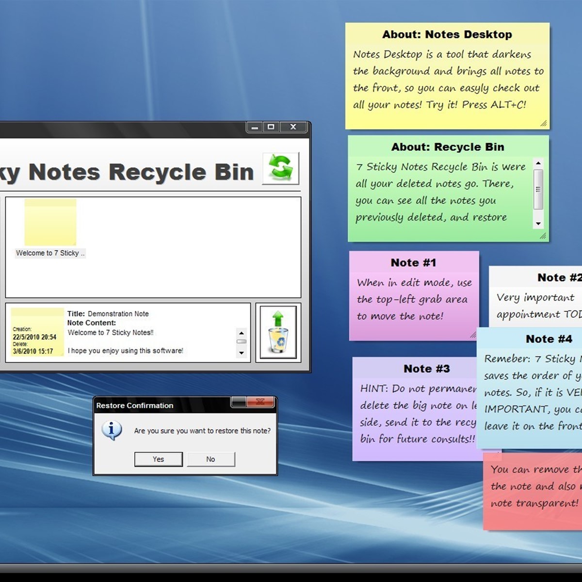 Sticky note for windows 7 free